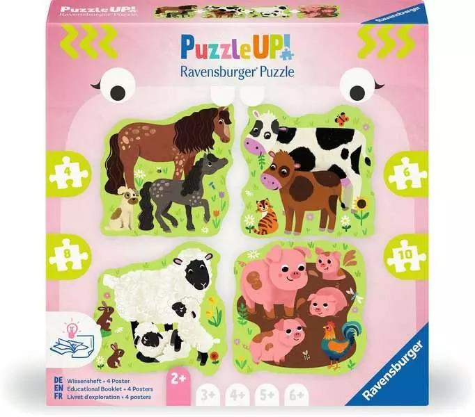 Les animaux de la ferme - Puzzle Up! - 4 à 10 mcx