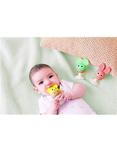 Trio de hochets à ventouse