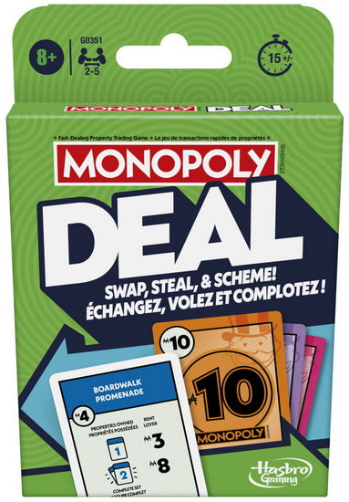 Monopoly Deal - Card Game (Bil)
