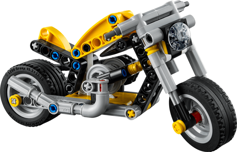 Yellow Motorcycle - Technic