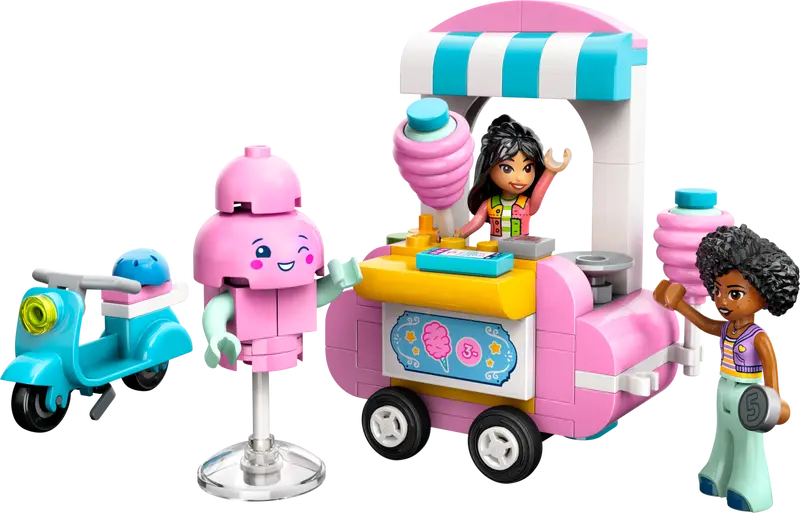 Cotton Candy Stand and Scooter - Friends