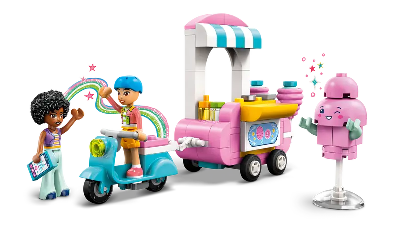 Cotton Candy Stand and Scooter - Friends