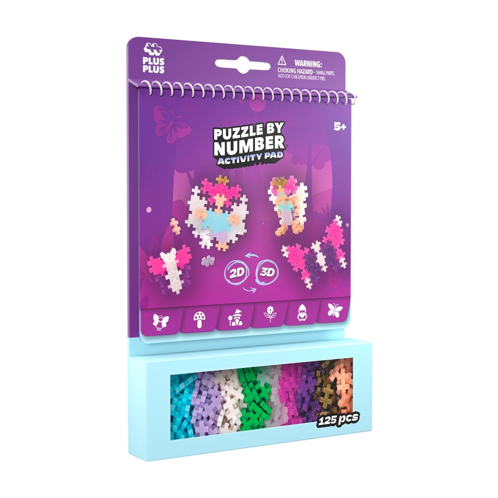 Plus Plus - Puzzle by Number Activity Pad - Enchanted Forest