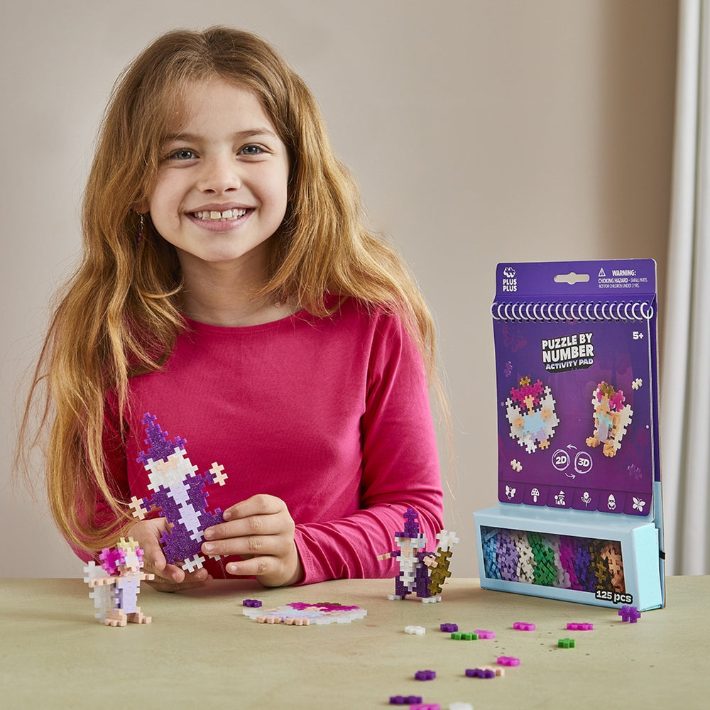 Plus Plus - Puzzle by Number Activity Pad - Enchanted Forest