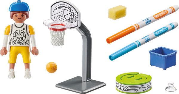 Patineur avec ballon de basket - Playmobil Color