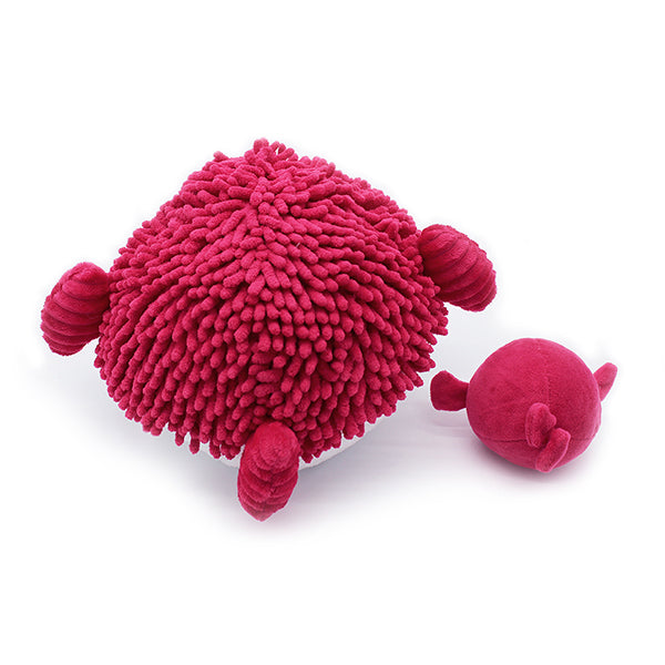 Gobetou the Pufferfish - Mom and Baby - Beet