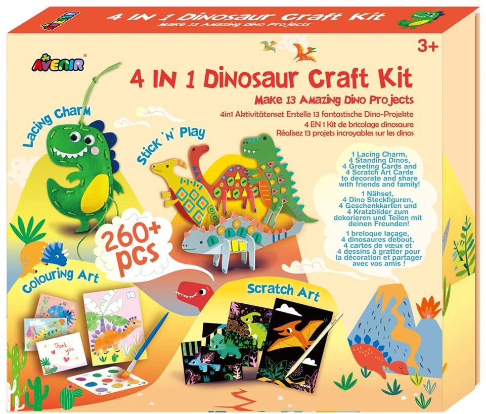 4-in-1 Dinosaur Craft Kit