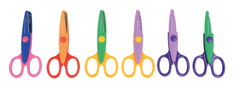 Zig Zag Scissors - 6 Piece Assortment