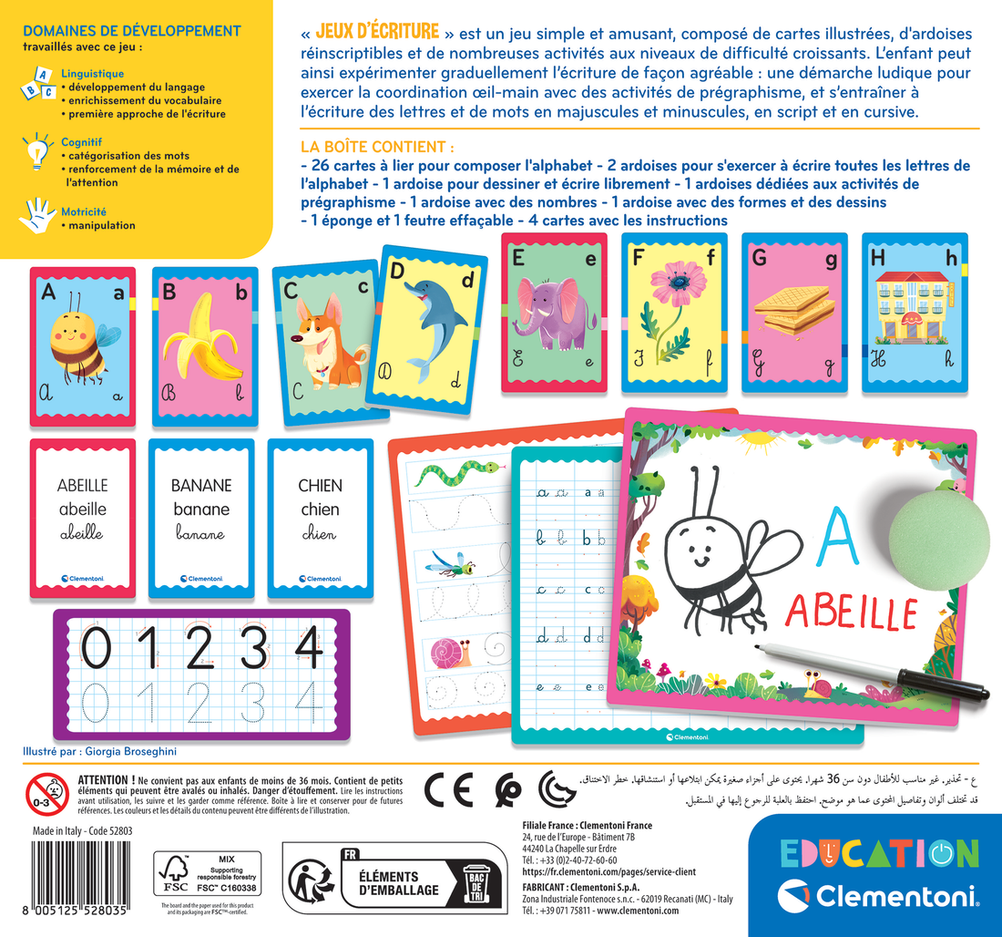 Jeux d'écriture - Clementoni Education (Fr)
