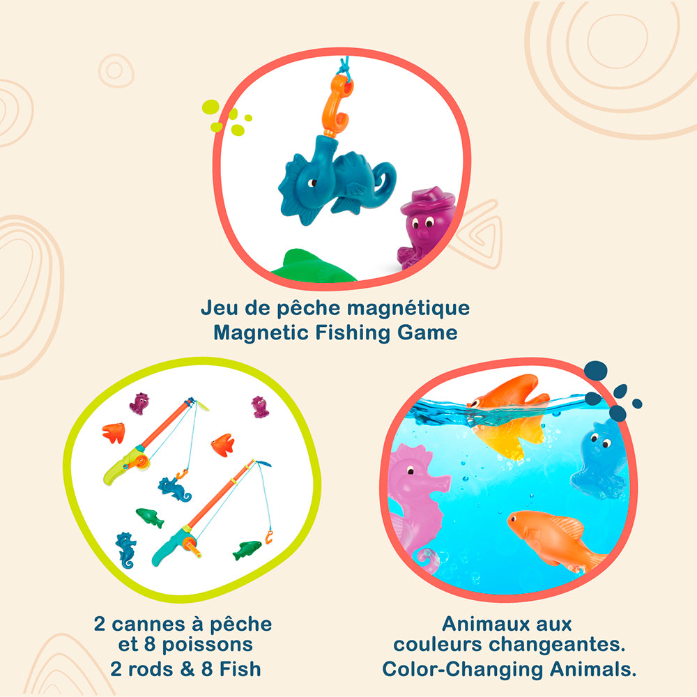 Ensemble de Cannes à Pêche Magnétiques