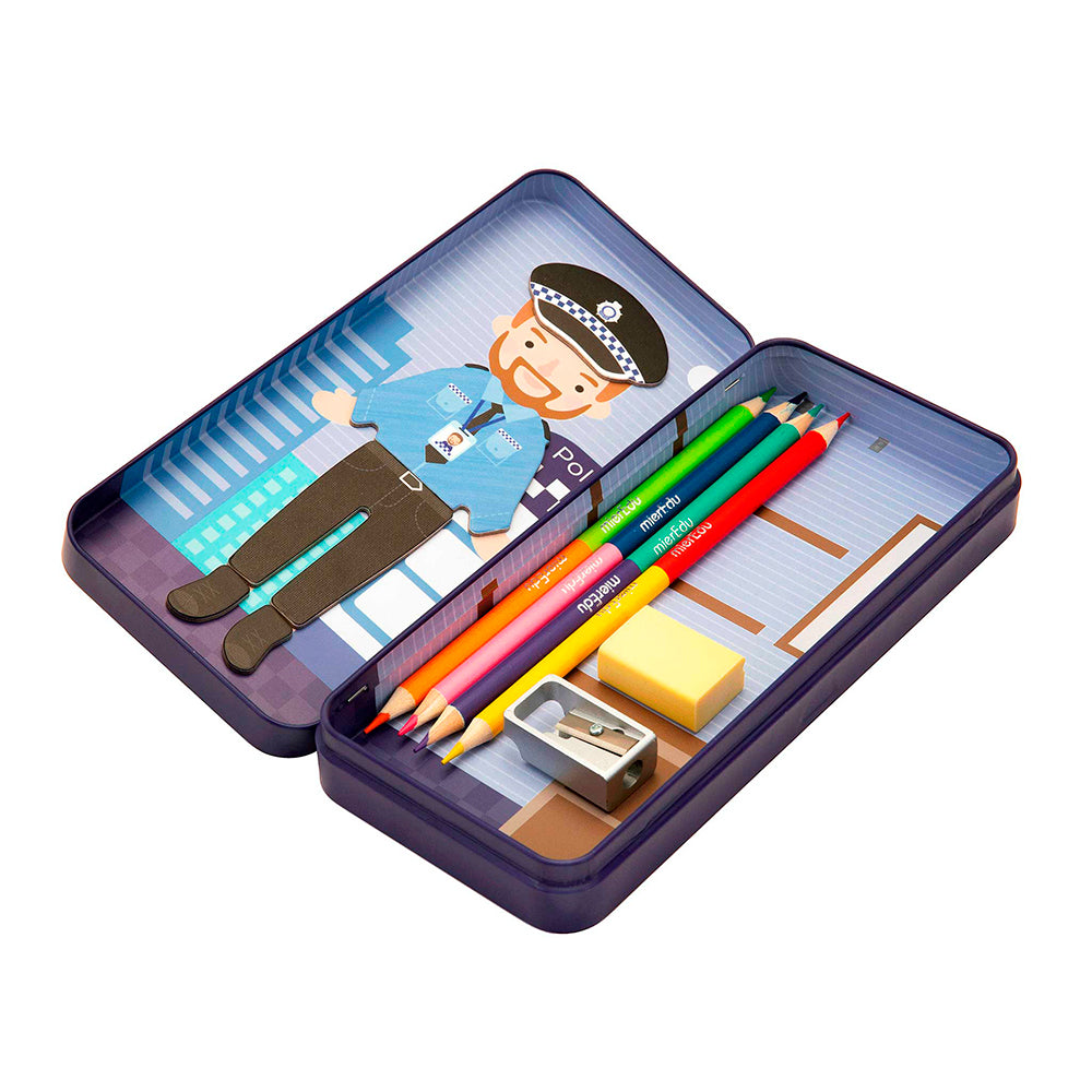 MierEdu - Magnetic Travel Box - Police Officer