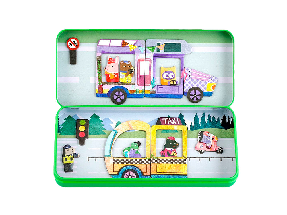MierEdu - Magnetic Travel Box - Vehicles