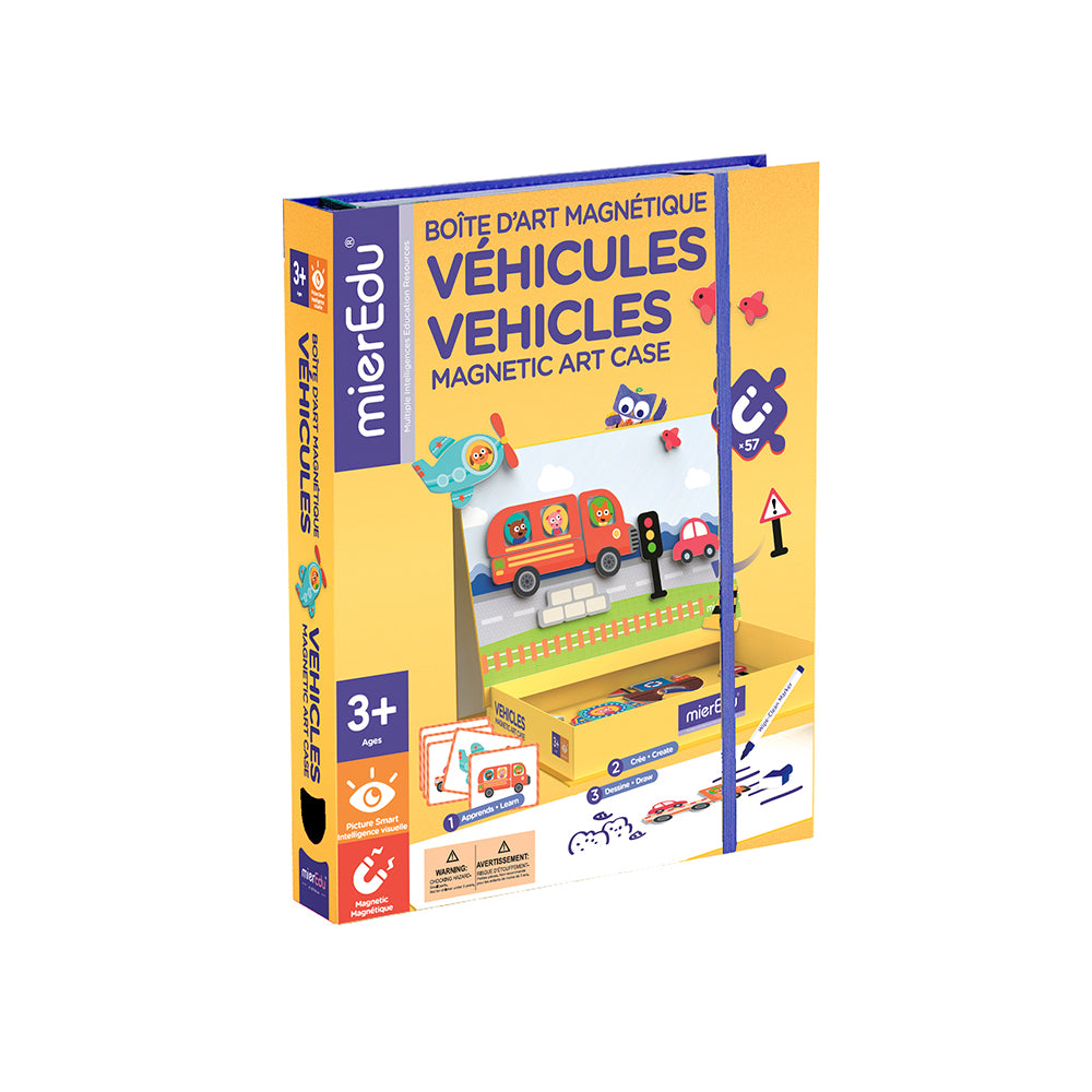 MierEdu - Boite d'art magnétique - Véhicules