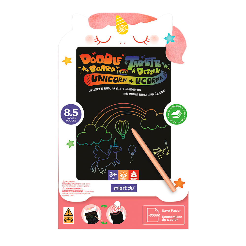 MierEdu - LCD Doodle Board - Unicorn 8.5 in