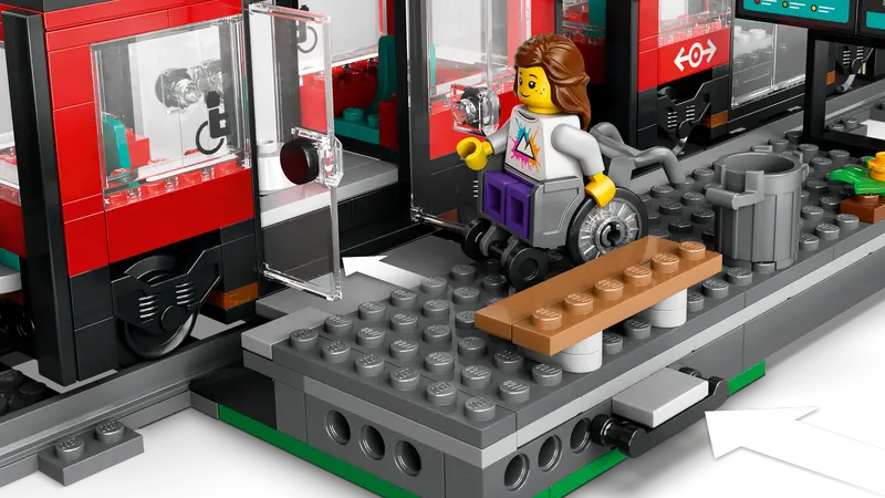 Le tramway et la gare du centre-ville - City