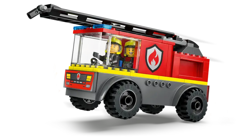 Le camion de pompiers avec échelle - City