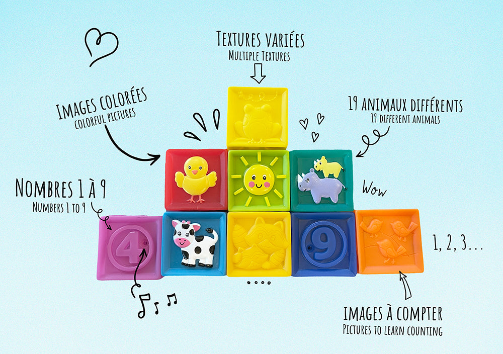 Pako - Blocs souples colorés 9 mcx