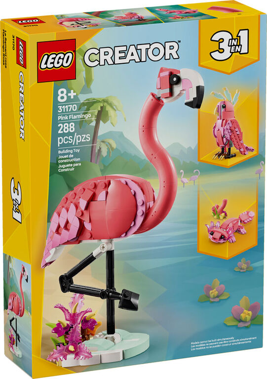 Les animaux sauvages : Le flamant rose - Creator 3 en 1