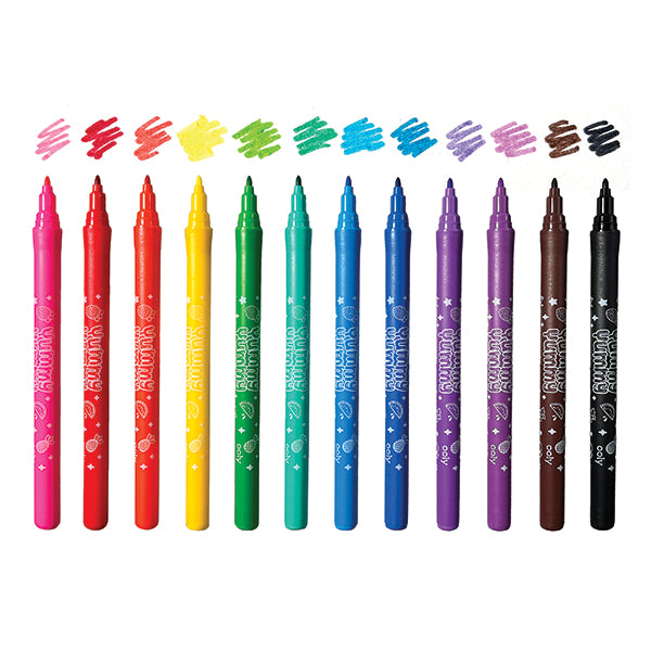 Yummy Yummy - Fruit Scented Washable Markers (12)