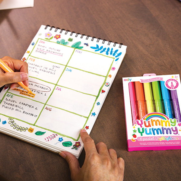 Yummy Yummy - Fruit Scented Pastel Highlighters (6)