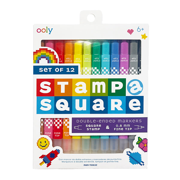 Stamp-A-Square - Double Ended Markers (12)