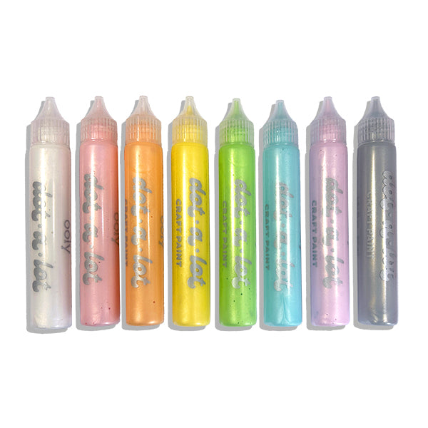 Dot-A-Lot - Pearlescent Dimensional Craft Paints (8)