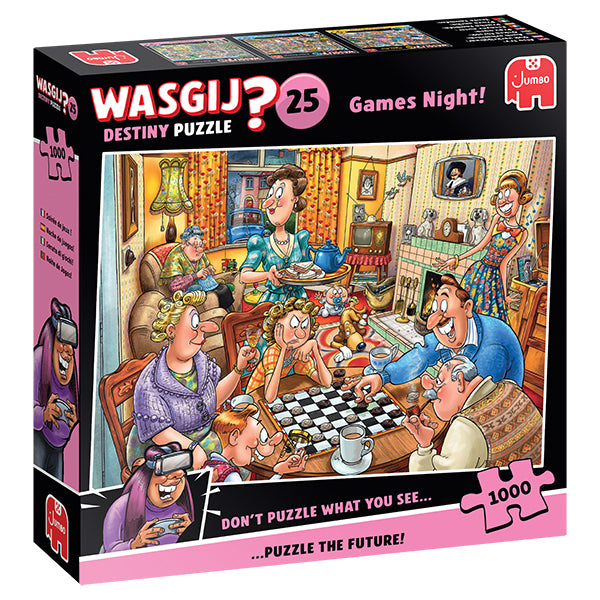 Game night! - Wasgij Destiny #25 - 1000 pcs