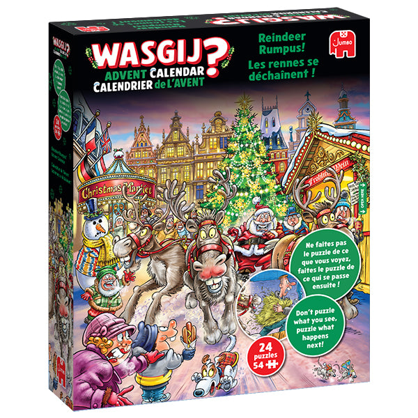 Calendrier de l'Avent 2025 - Wasgij - 24 x 54 mcx