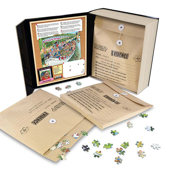 Coffret Wasgij - Pièces à conviction 1, Le dernier voyage !