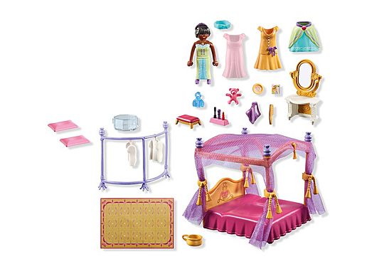 Chambre de princesse, lit baldaquin et dressing - Princess Magic
