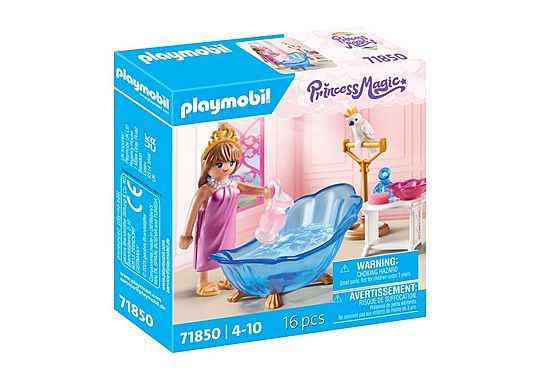 Salle de bain royale avec princesse et accessoires - Princess Magic