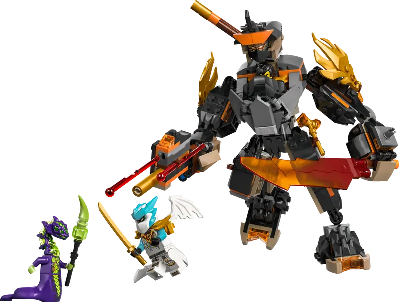 Le robot de mission de Cole contre Zane dragon - Ninjago