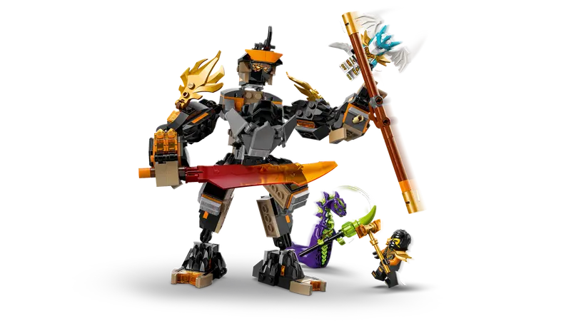 Le robot de mission de Cole contre Zane dragon - Ninjago