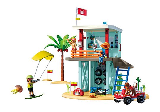 Poste de secours et voiturette de plage - My Life