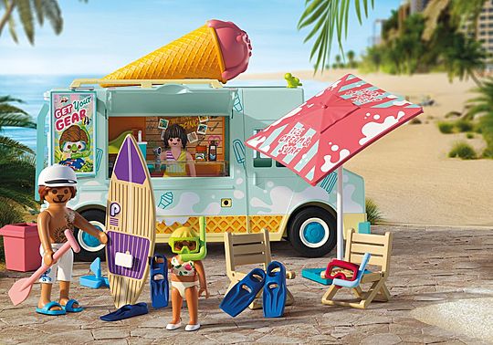 Camion vendeur de glaces et 3 personnages - My Life