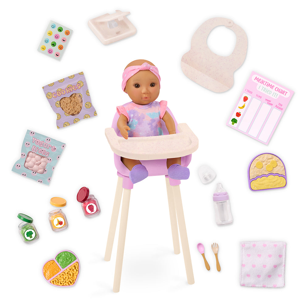 Accessoires OG - Bébé Emilia et ensemble repas