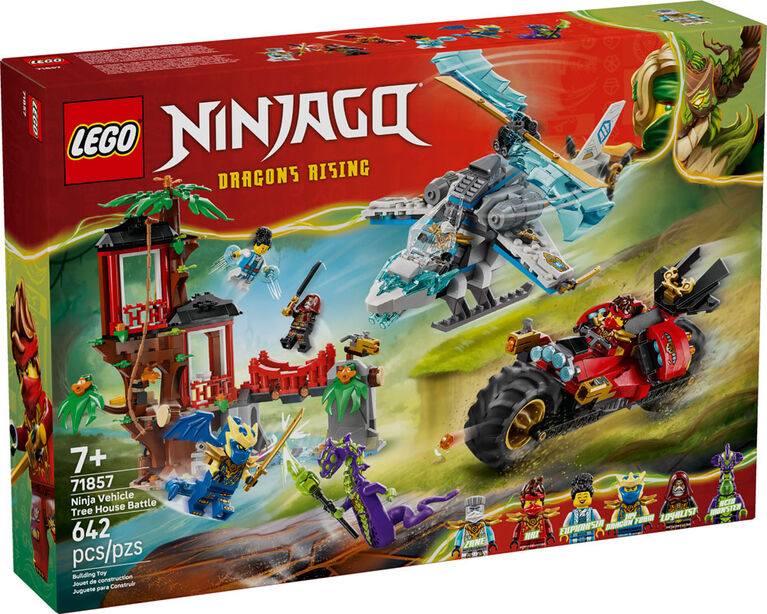 Le combat de véhicules ninja à la cabane dans l’arbre - Ninjago