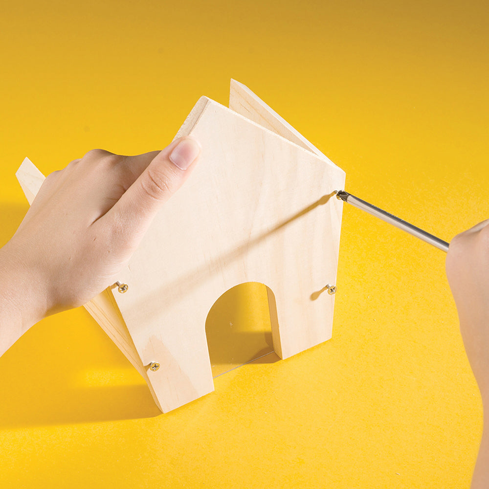 Buildable bird feeder