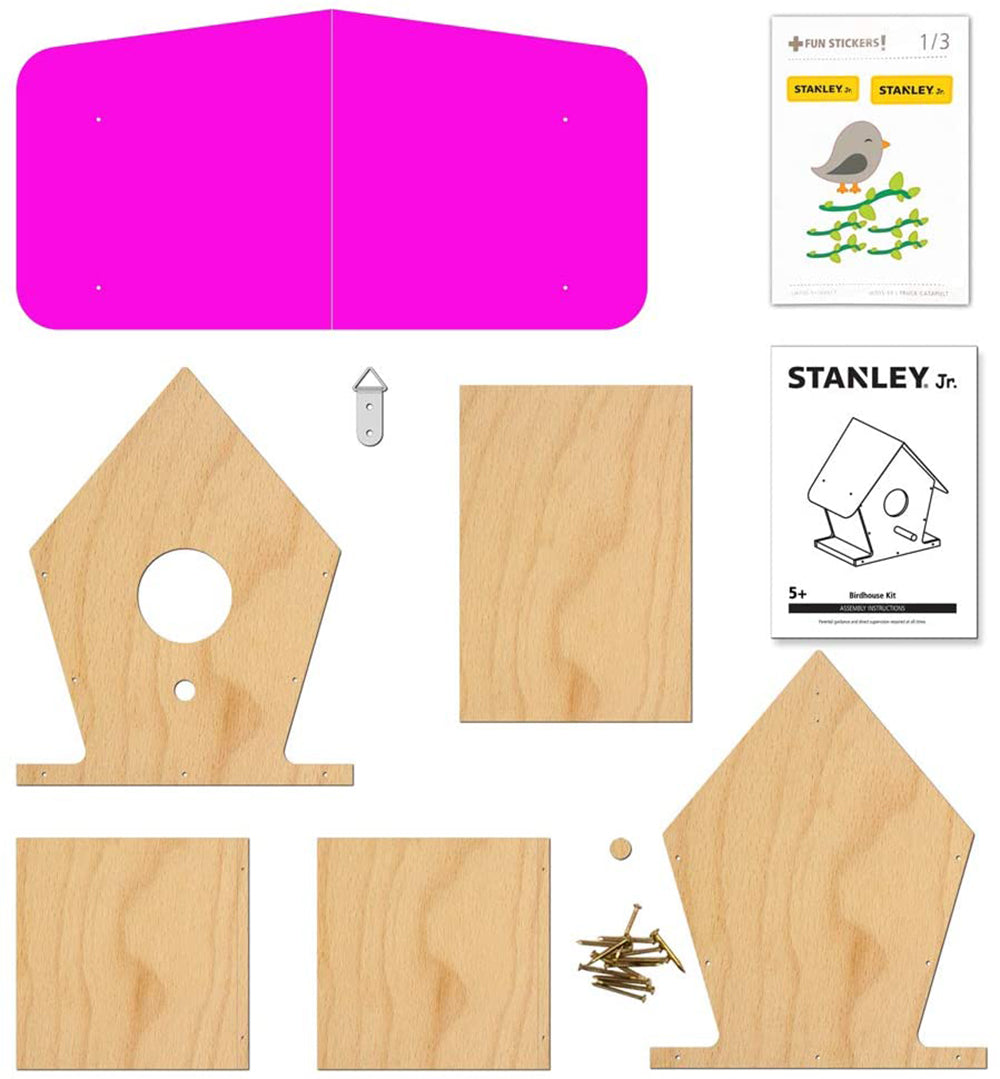 Stanley Jr - Pink Birdhouse to Build