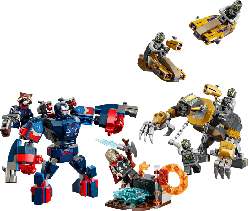 Thor contre les Chitauri dans Avengers : Phase finale - Marvel