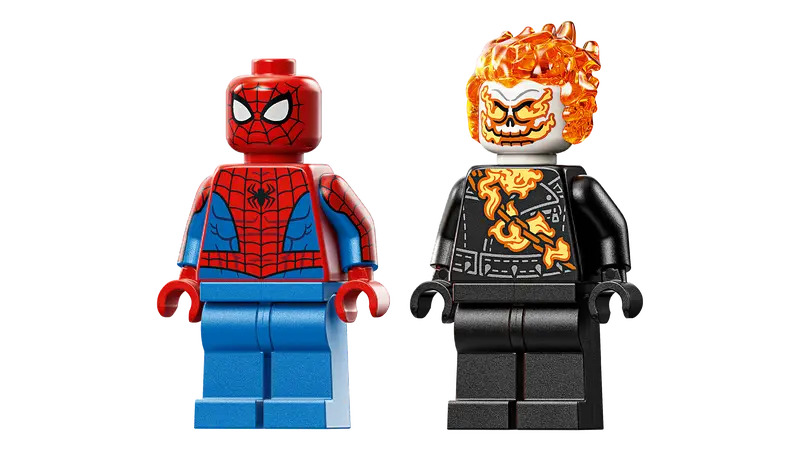 Spider-Man contre la moto de Ghost Rider - Marvel
