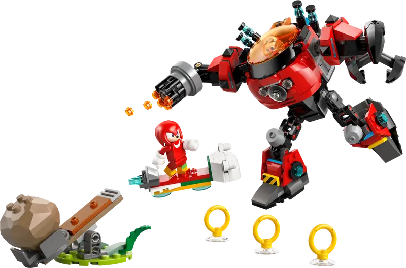 Knuckles vs. Dr. Eggman's Egg Crusher Robot - Sonic