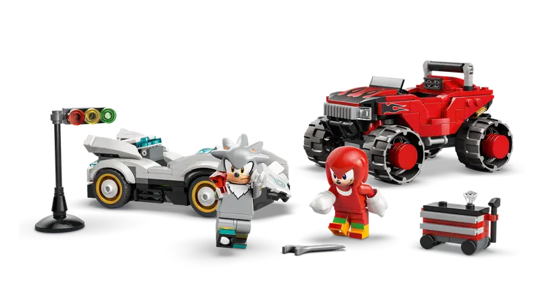 La voiture de Silver contre le camion monstre de Knuckles - Sonic the Hedgehog