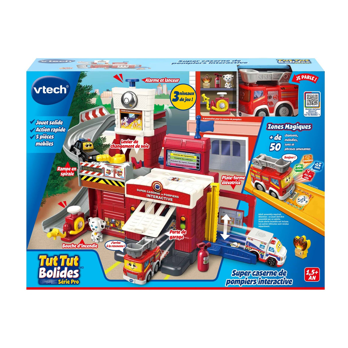 VTech - Tut Tut Bolides : Super caserne de pompiers interactive (Fr)