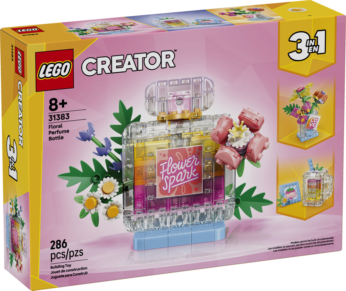 Floral Perfume Bottle - Creator 3-in-1