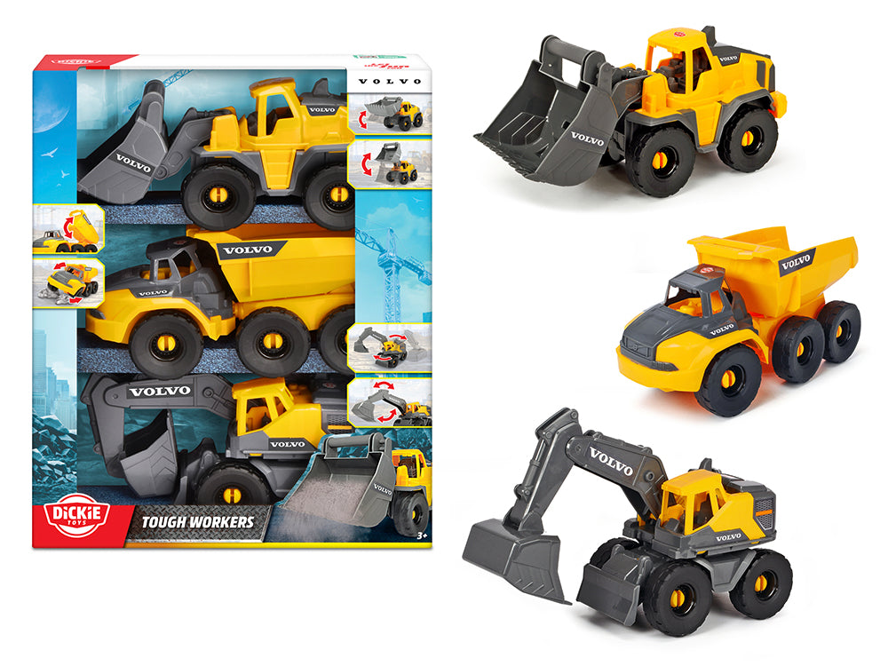 Dickie - Unité de travaux lourds Volvo 3 pcs
