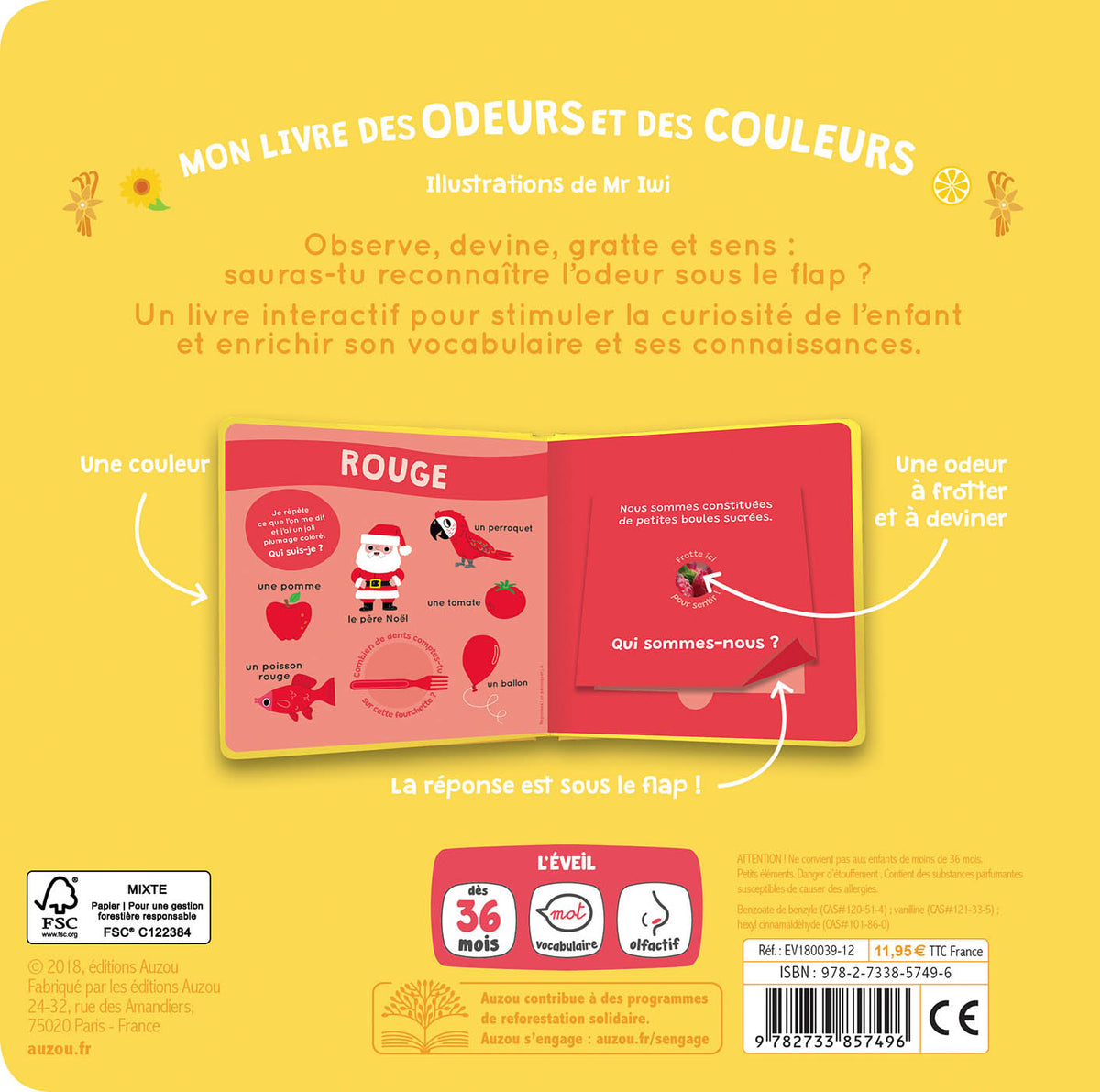 Mon livre des premières odeurs (Fr)