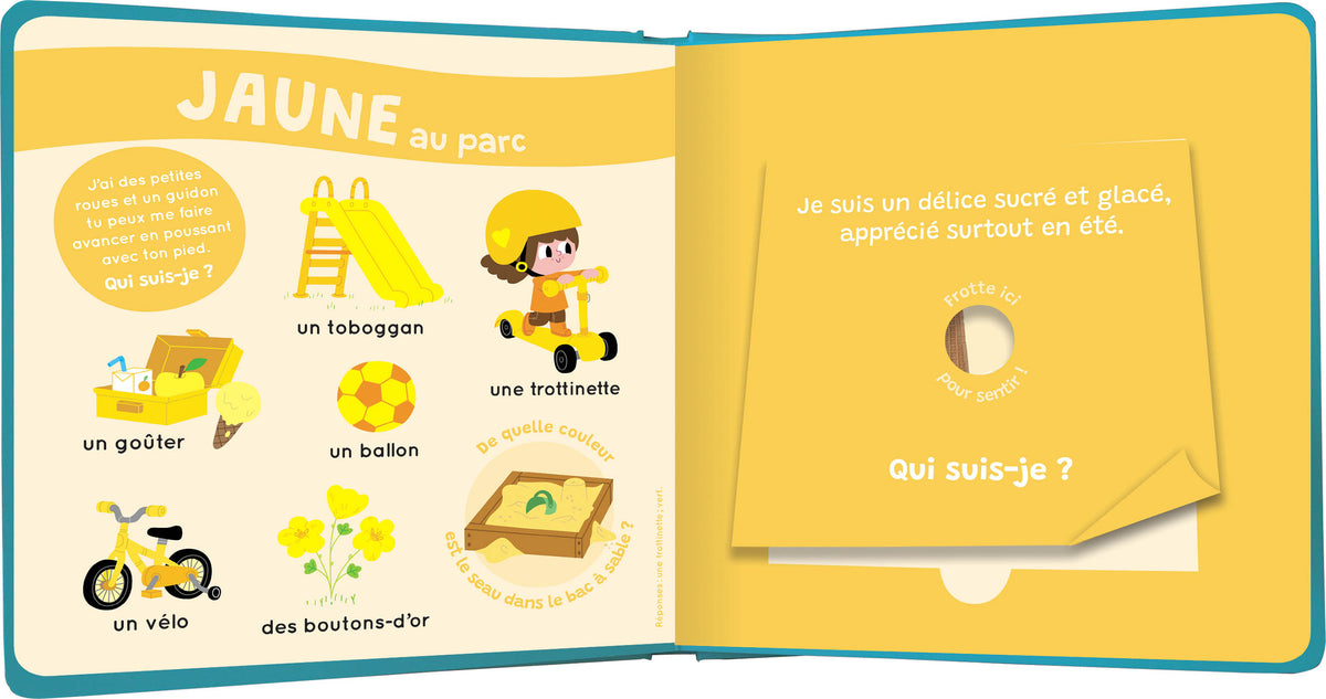 Mon livre des odeurs et des couleurs - Ma journée (Fr)