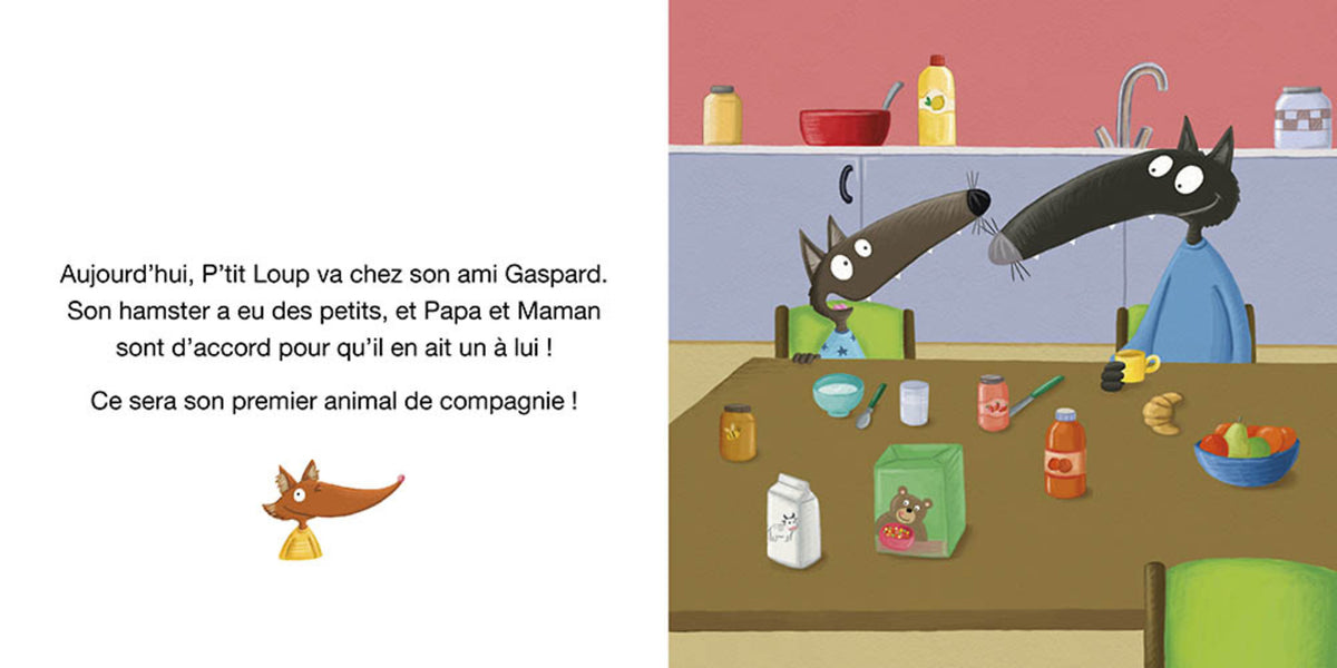 Livre - P'tit Loup a un animal de compagnie (Fr)