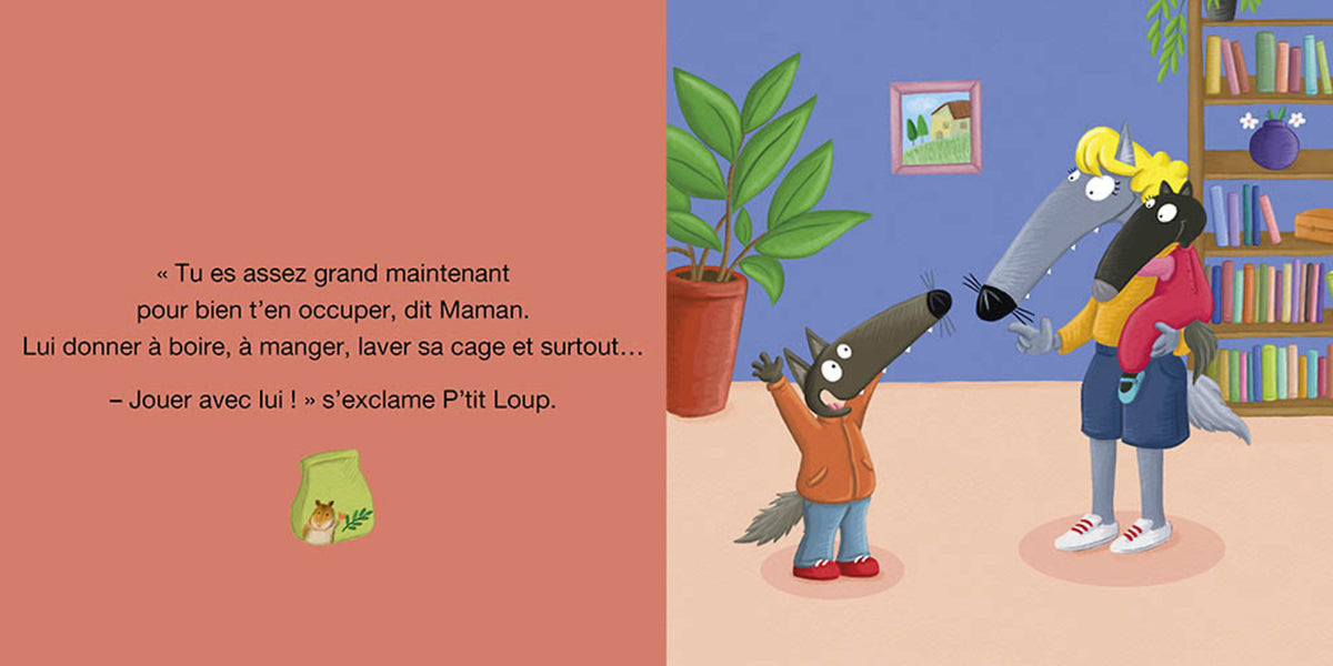 Livre - P'tit Loup a un animal de compagnie (Fr)